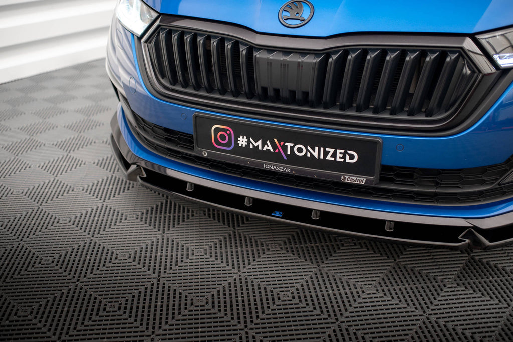 Prelungire splitter bara fata Skoda Octavia Sportline Mk4 2019- v20 - Maxton Design