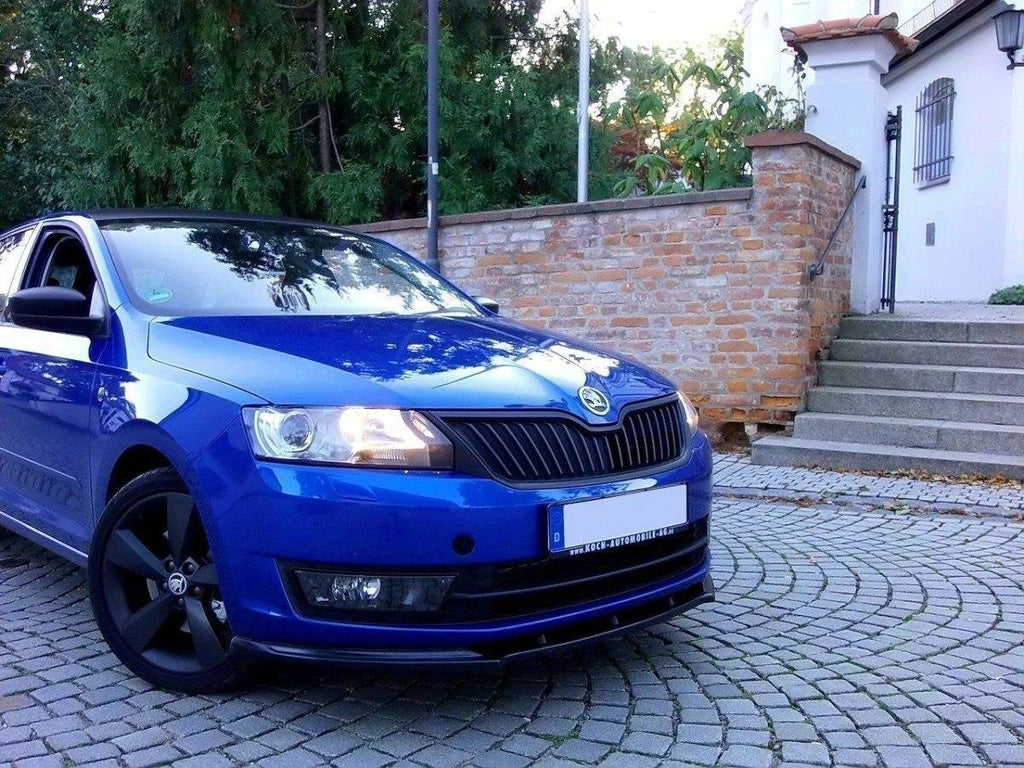 Prelungire splitter bara fata Skoda Rapid 2013- v1 - Maxton Design