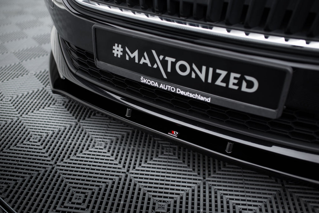 Prelungire splitter bara fata Skoda Scala 2018- v1 - Maxton Design