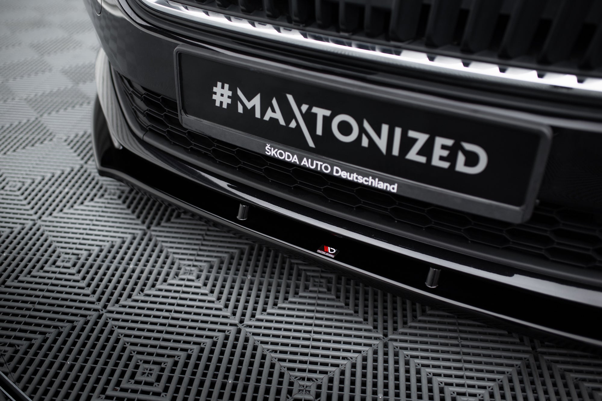 Prelungire splitter bara fata Skoda Scala 2018- v1 - Maxton Design