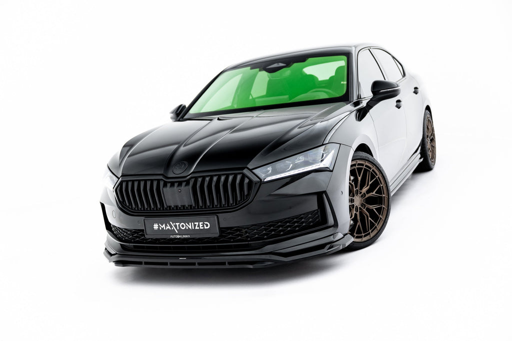 Prelungire splitter bara fata Skoda Superb Sportline Mk4 2024- v3 - Maxton Design