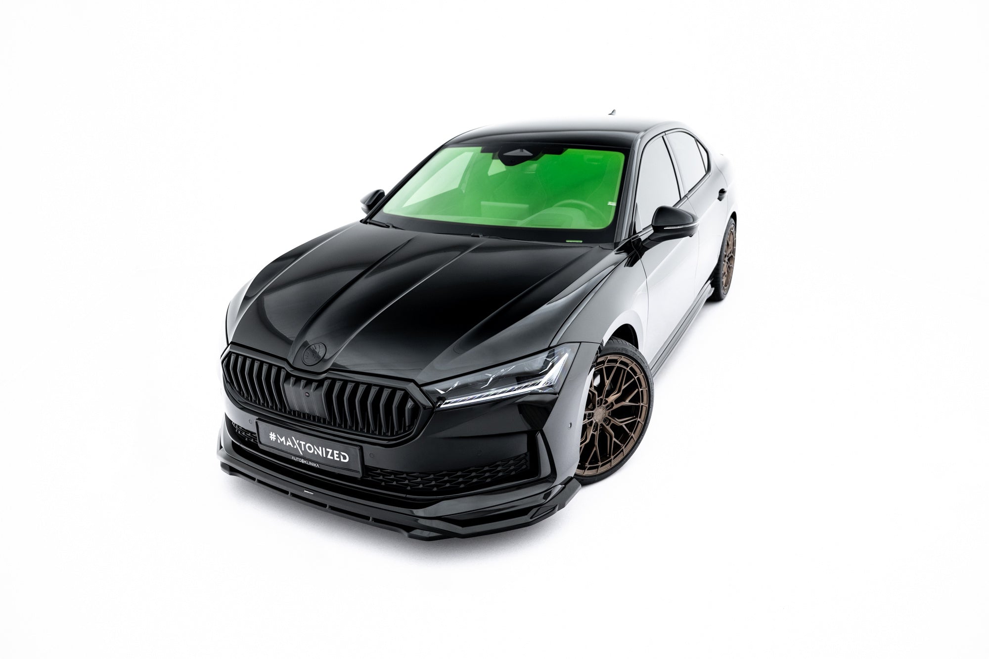 Prelungire splitter bara fata Skoda Superb Sportline Mk4 2024- v3 - Maxton Design