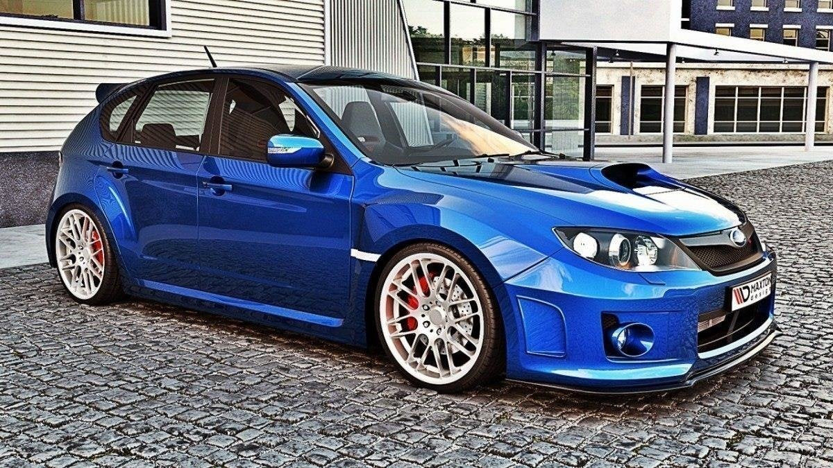 Prelungire splitter bara fata Subaru Impreza Mk3 WRX STI 2011-2014 v9 - Maxton Design