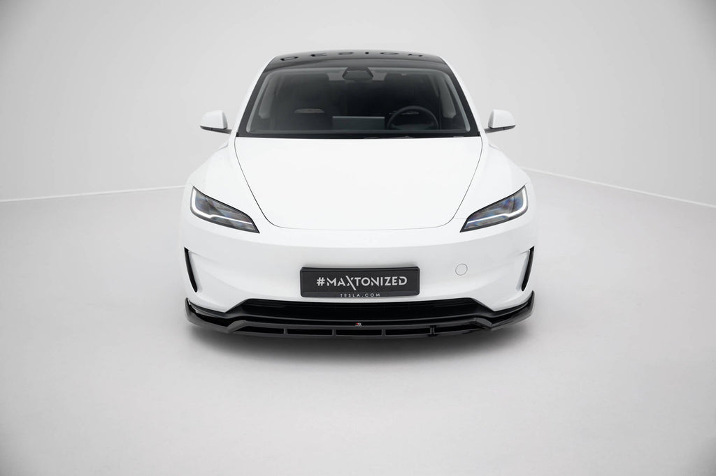 Prelungire splitter bara fata Tesla Model 3 Performance Mk1 Facelift 2023- v6 - Maxton Design