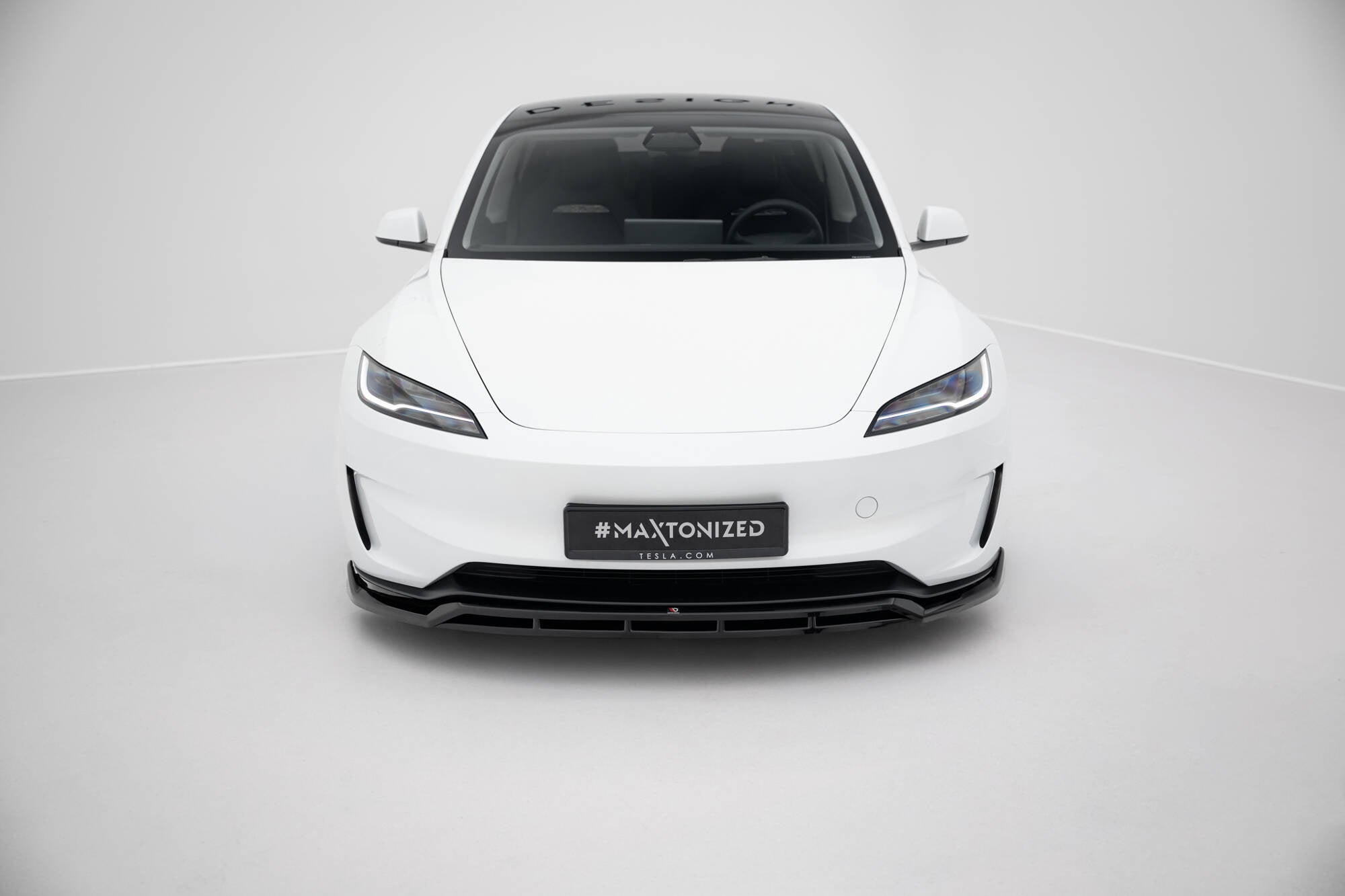 Prelungire splitter bara fata Tesla Model 3 Performance Mk1 Facelift 2023- v6 - Maxton Design