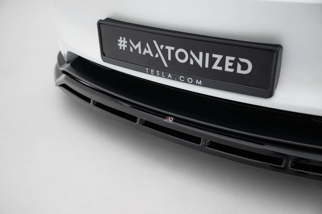 Prelungire splitter bara fata Tesla Model 3 Performance Mk1 Facelift 2023- v6 - Maxton Design