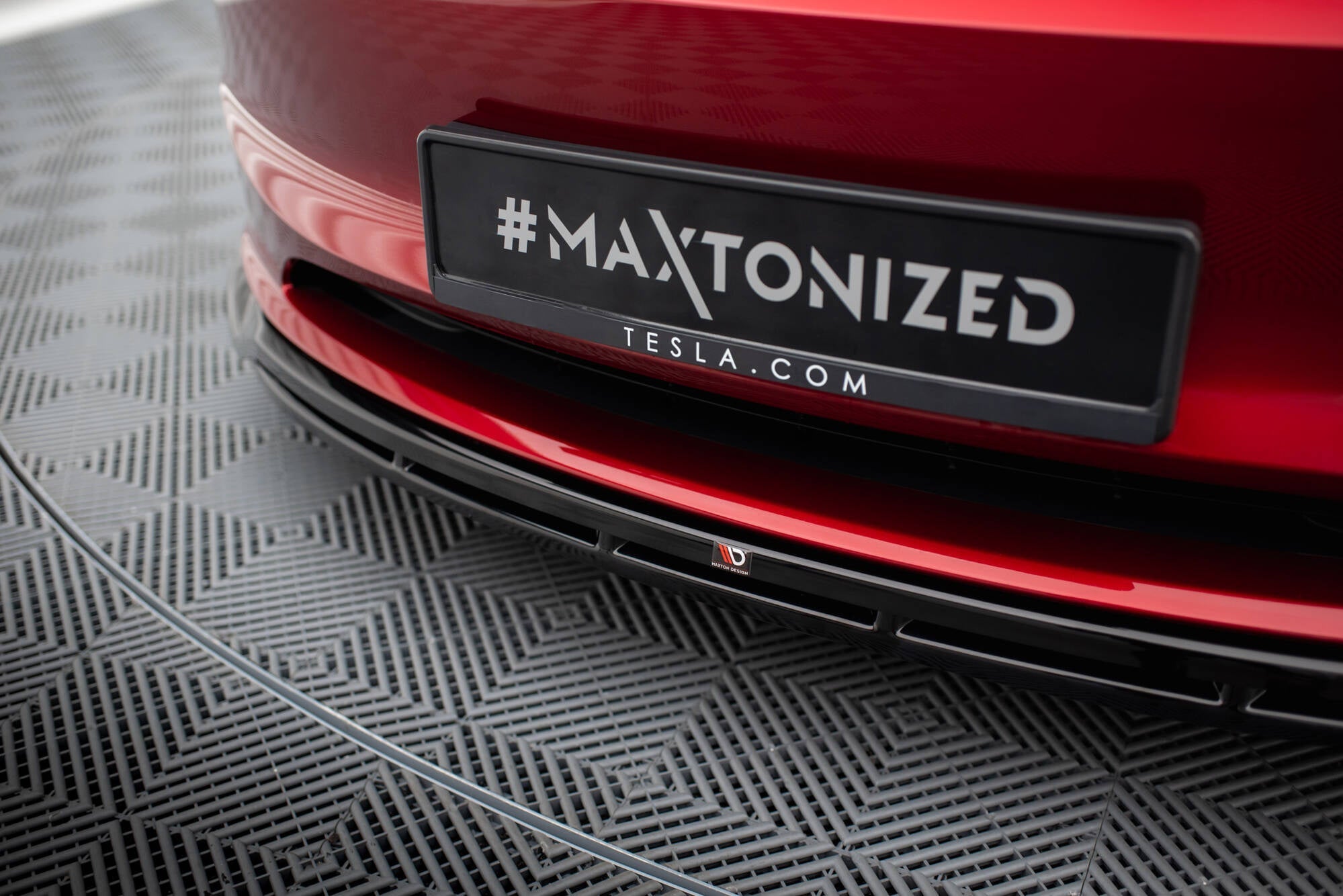 Prelungire splitter bara fata Tesla Model 3 Project Highland Facelift 2023- v4 - Maxton Design