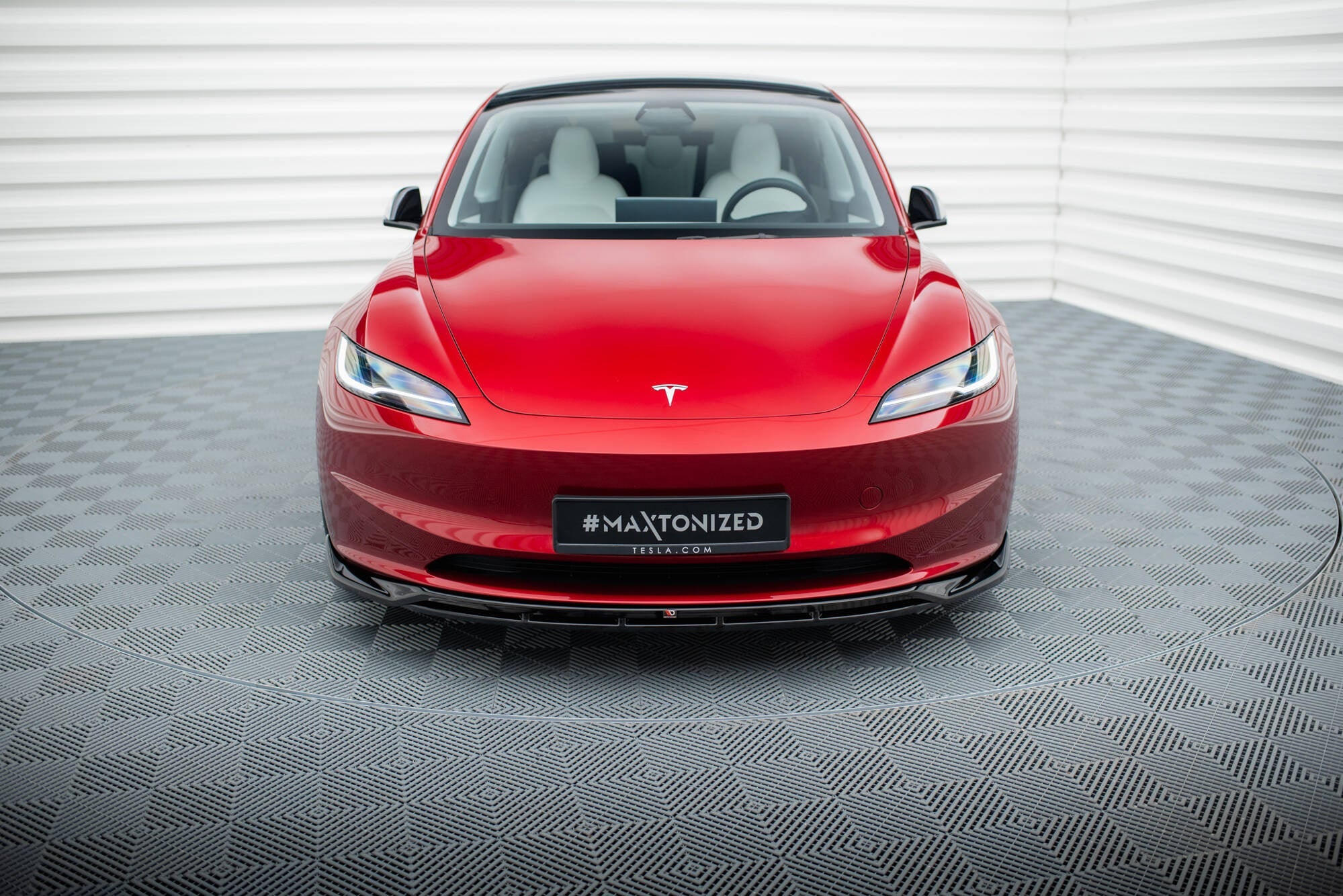 Prelungire splitter bara fata Tesla Model 3 Project Highland Facelift 2023- v4 - Maxton Design