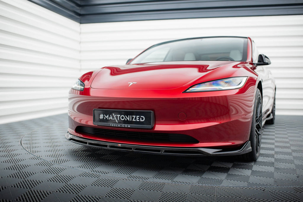 Prelungire splitter bara fata Tesla Model 3 Project Highland Facelift 2023- v4 - Maxton Design