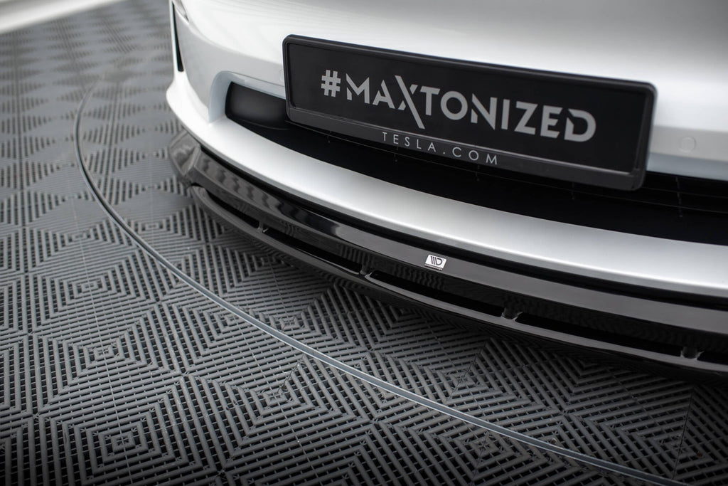 Prelungire splitter bara fata Tesla Model X Mk1 Facelift 2021- v3 - Maxton Design