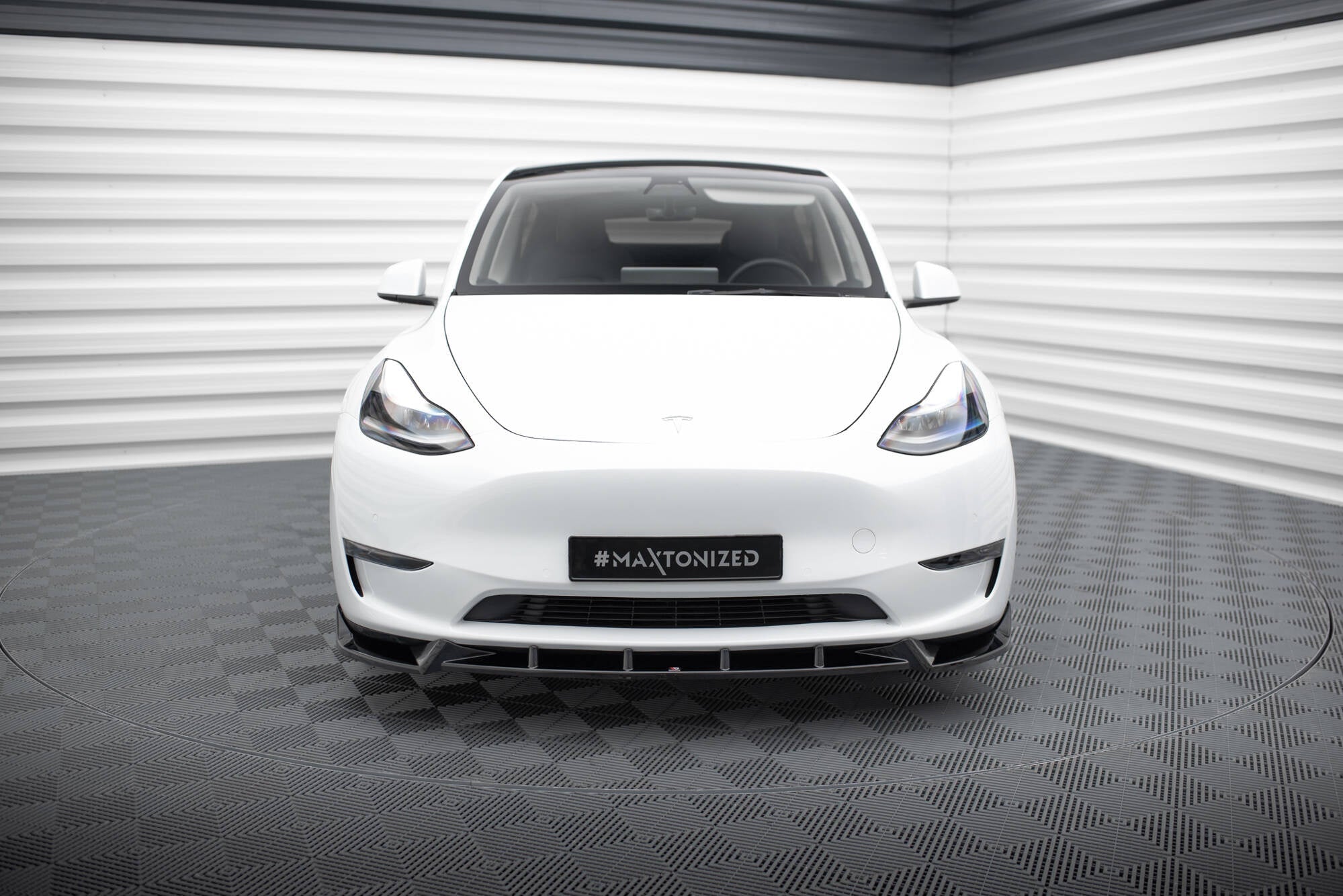 Prelungire splitter bara fata Tesla Model Y 2020- v1 - Maxton Design