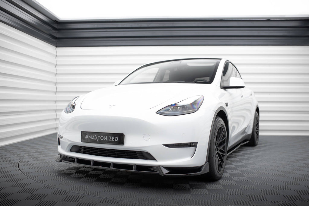 Prelungire splitter bara fata Tesla Model Y 2020- v1 - Maxton Design