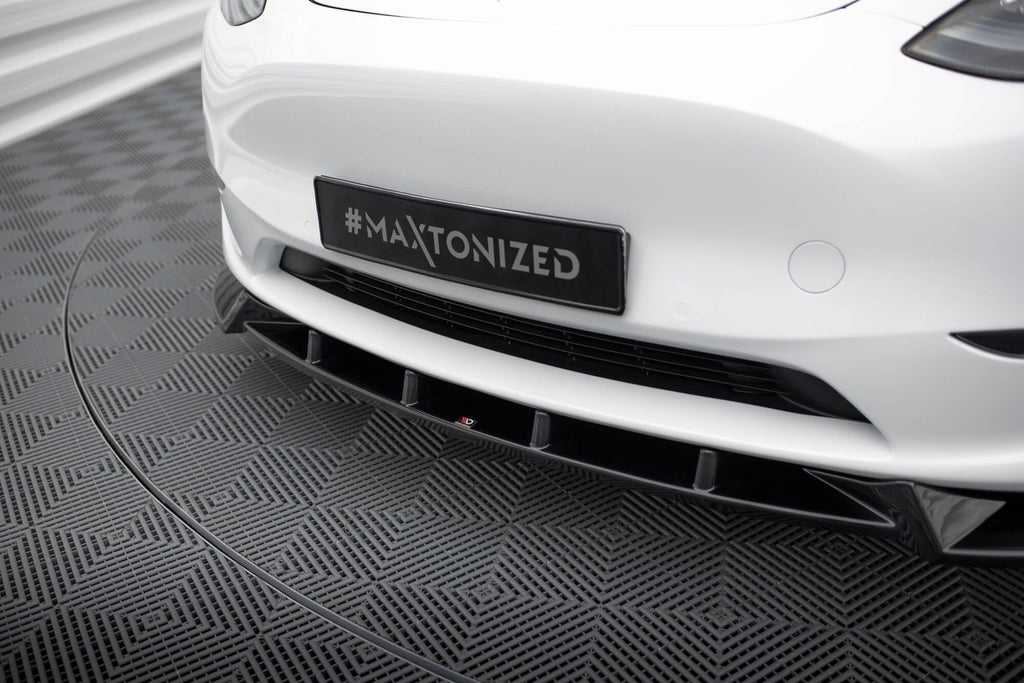 Prelungire splitter bara fata Tesla Model Y 2020- v1 - Maxton Design