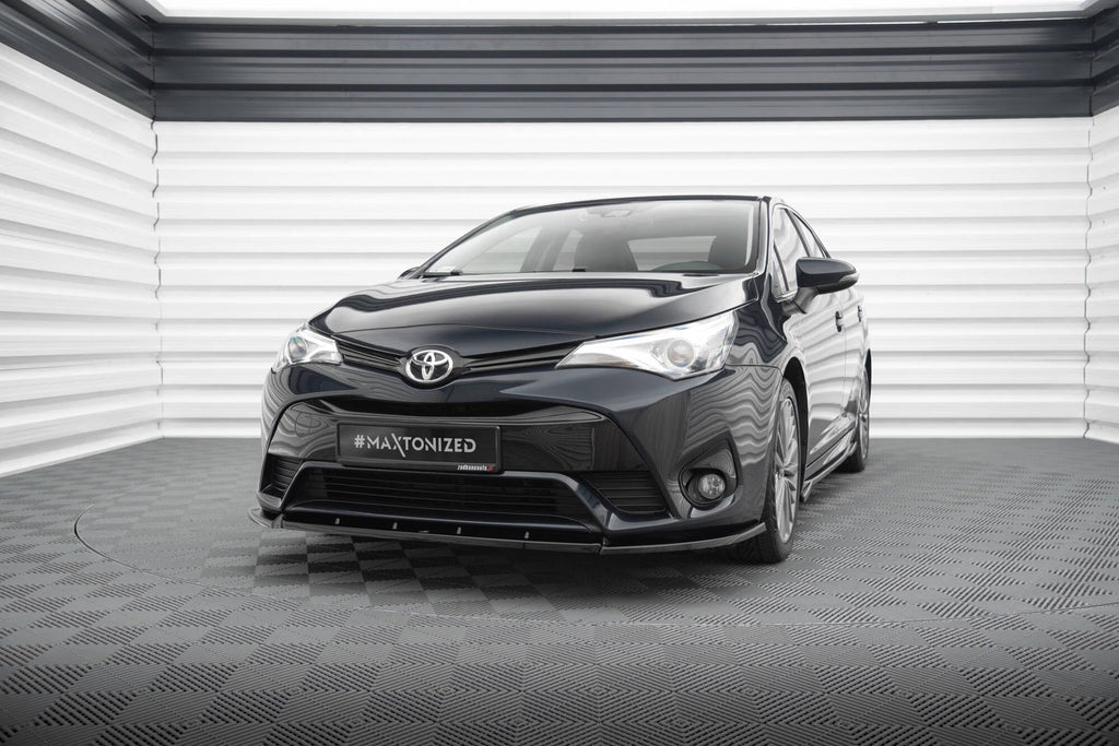 Prelungire splitter bara fata Toyota Avensis Mk3 Facelift 2015-2018 v1 - Maxton Design