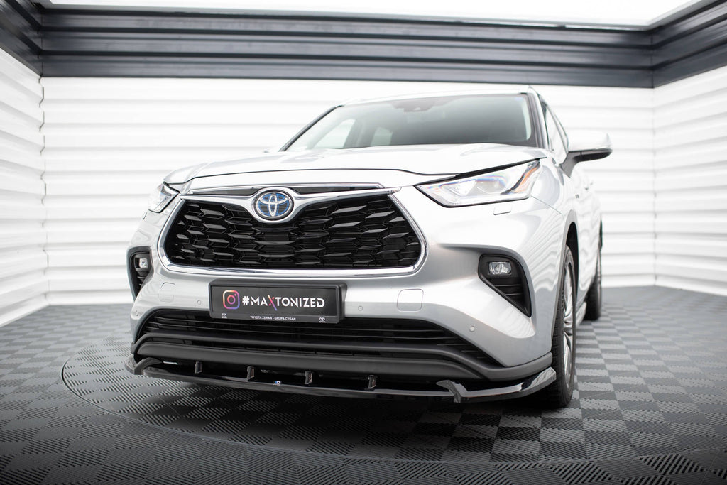 Prelungire splitter bara fata Toyota Highlander Mk4 2019- v1 - Maxton Design
