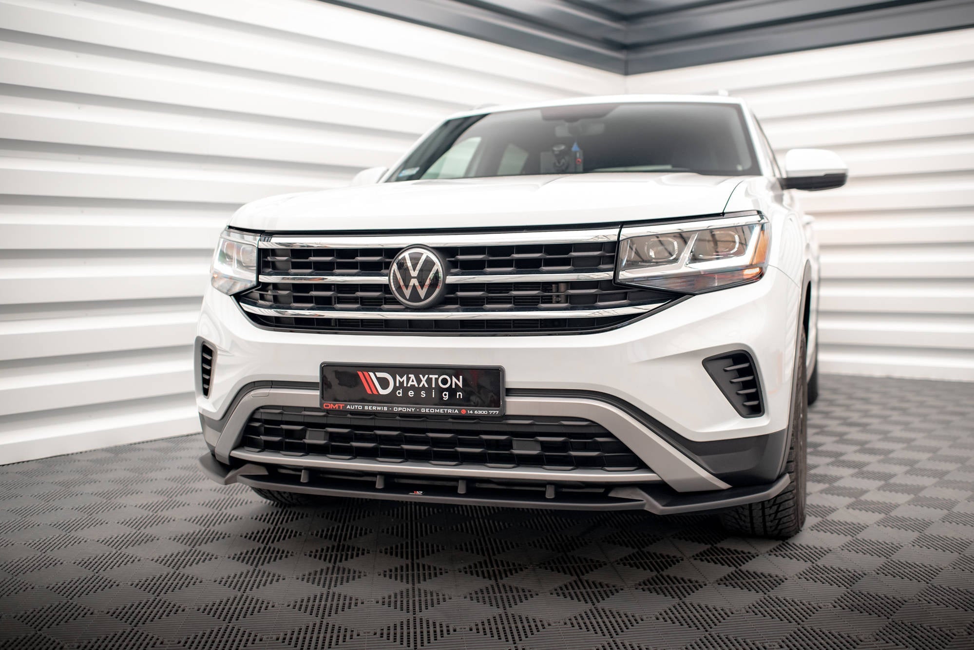 Prelungire splitter bara fata Volkswagen Atlas Cross Sport 2020- v1 - Maxton Design