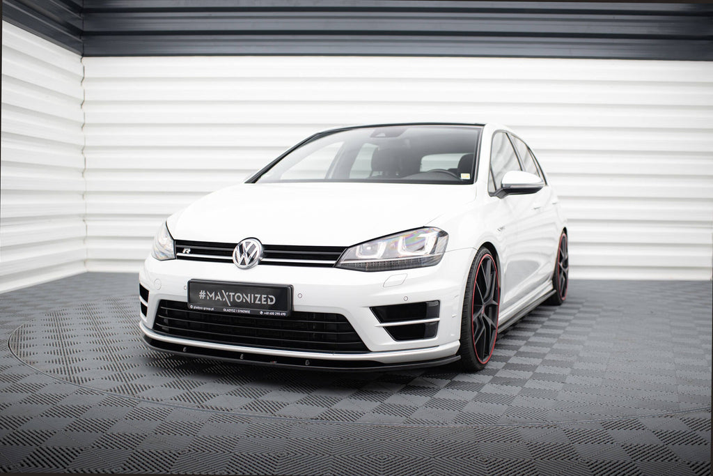 Prelungire splitter bara fata Volkswagen Golf 7 R 2012-2017 v12 - Maxton Design