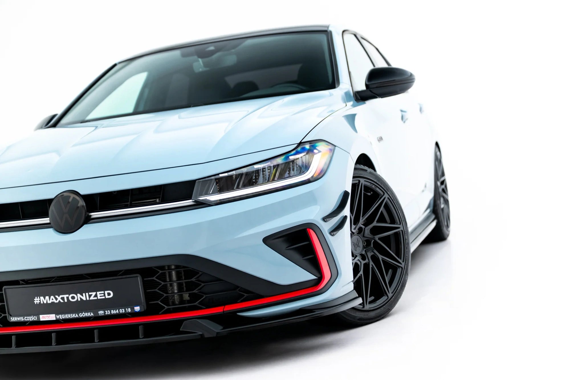 Prelungire splitter bara fata V.1 Volkswagen Jetta GLI Mk7 Facelift 2 - Maxton Design