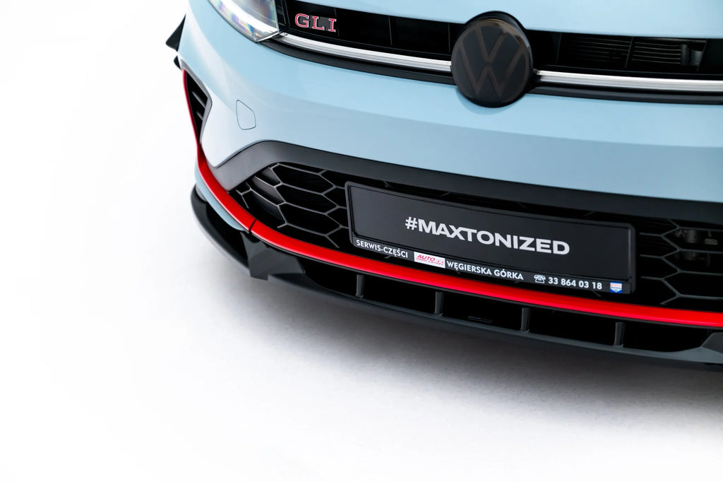 Prelungire splitter bara fata V.1 Volkswagen Jetta GLI Mk7 Facelift 2 - Maxton Design