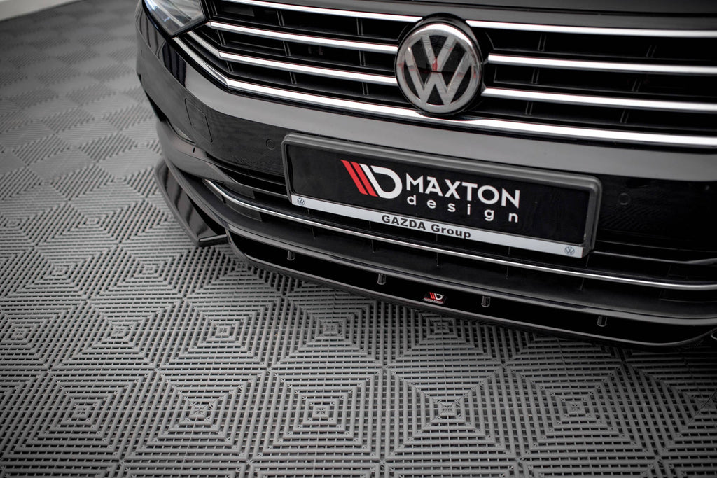 Prelungire splitter bara fata Volkswagen Passat B8 Facelift 2019- v13 - Maxton Design