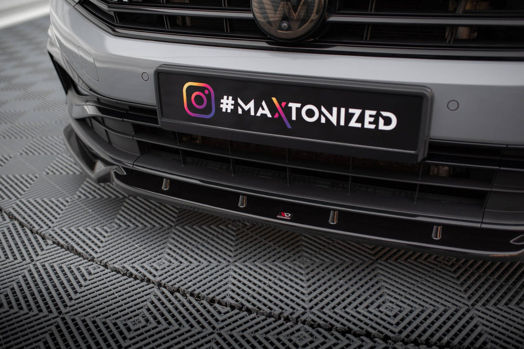 Prelungire splitter bara fata Volkswagen Passat R-Line B8 Facelift 2019- v15 - Maxton Design