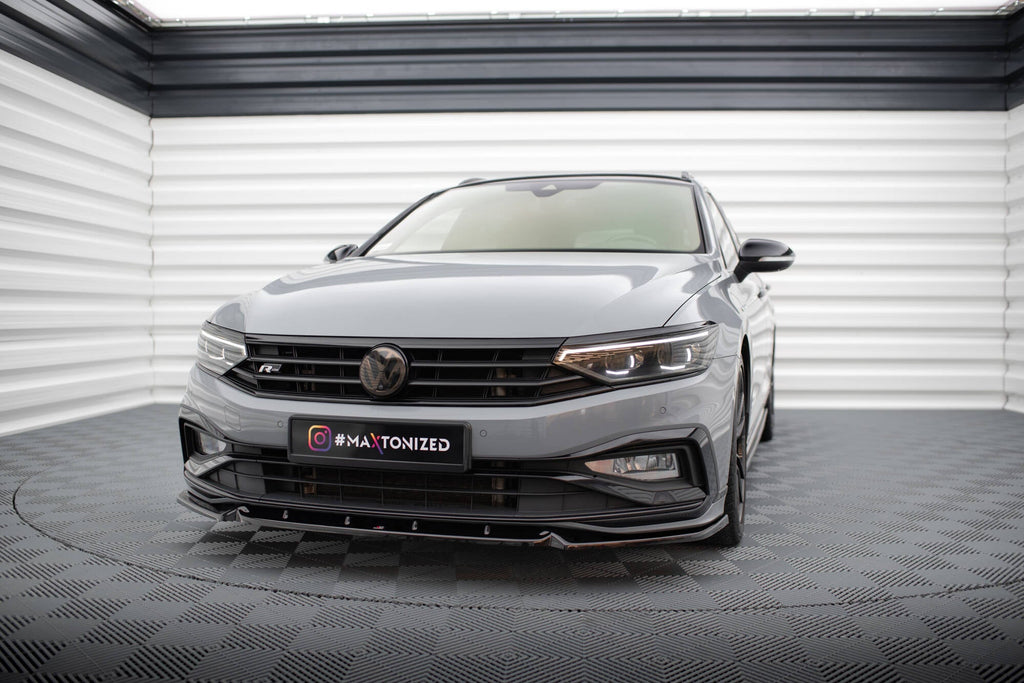 Prelungire splitter bara fata Volkswagen Passat R-Line B8 Facelift 2019- v15 - Maxton Design
