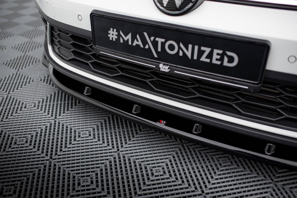 Prelungire splitter bara fata Volkswagen Polo GTI Mk6 Facelift 2021- v18 - Maxton Design