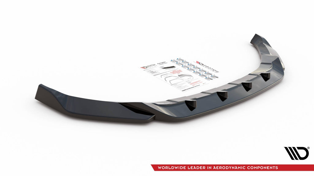 Prelungire splitter bara fata Volkswagen T-Roc Mk1 2017- v1 - Maxton Design
