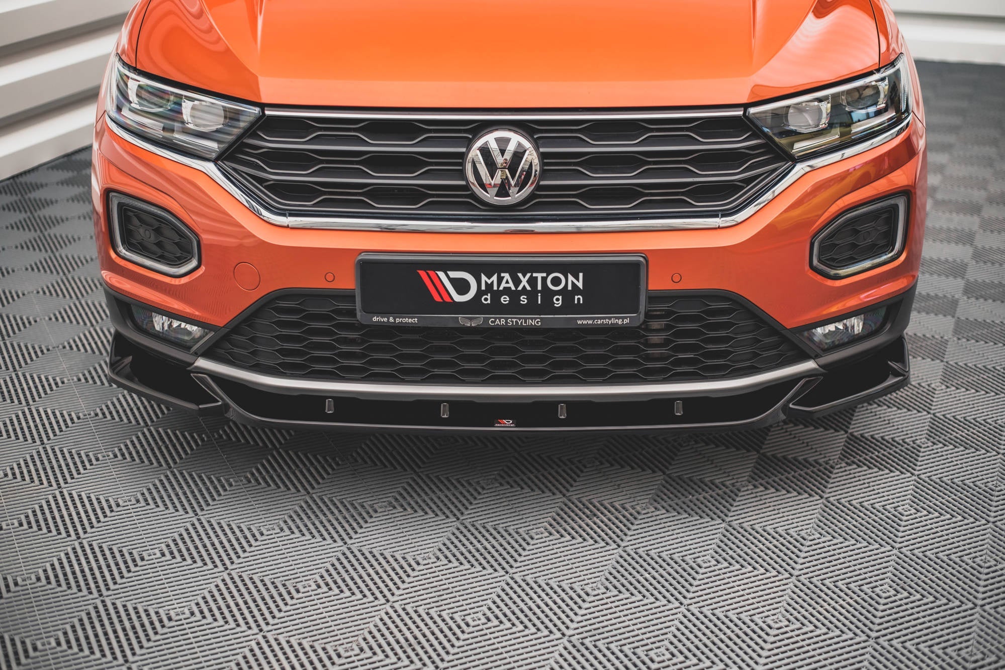 Prelungire splitter bara fata Volkswagen T-Roc Mk1 2017- v1 - Maxton Design