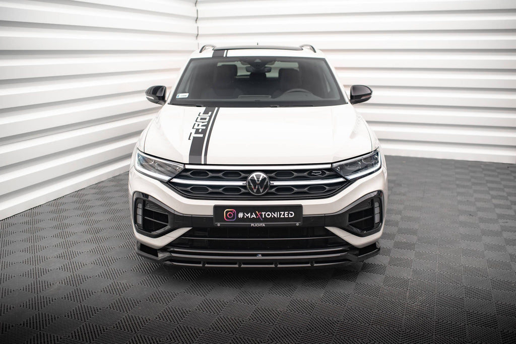 Prelungire splitter bara fata Volkswagen T-Roc R Mk1 Facelift 2021- v3 - Maxton Design