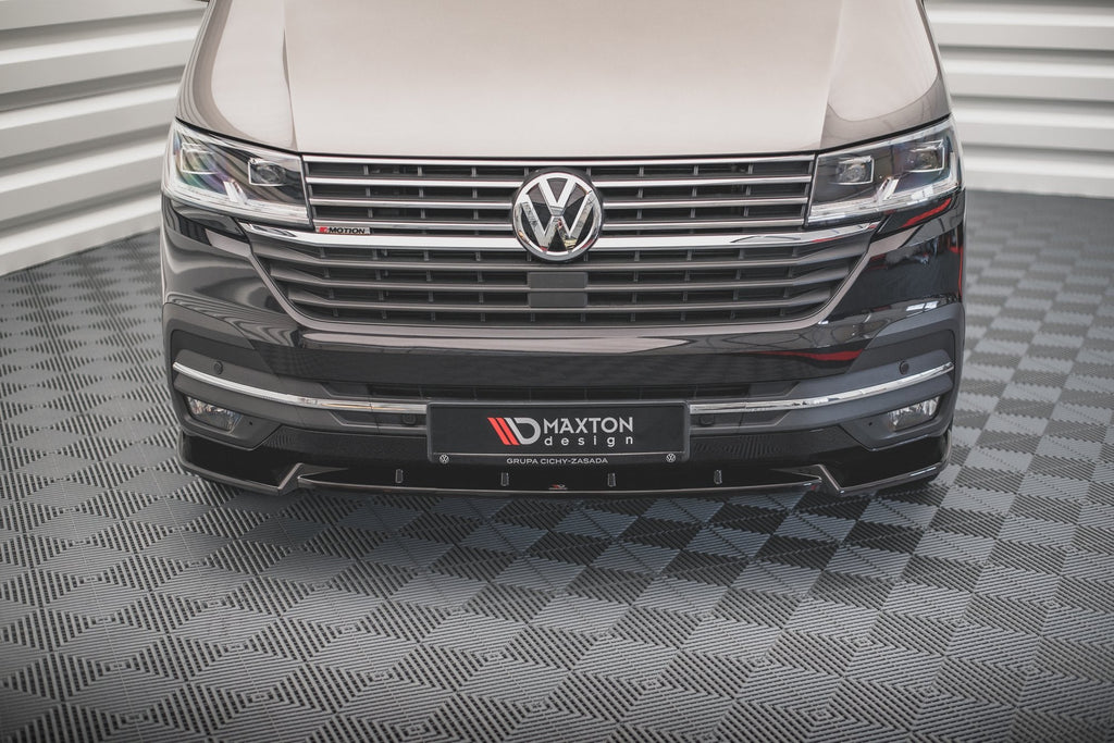 Prelungire splitter bara fata Volkswagen T6 Facelift 2019- v3 - Maxton Design