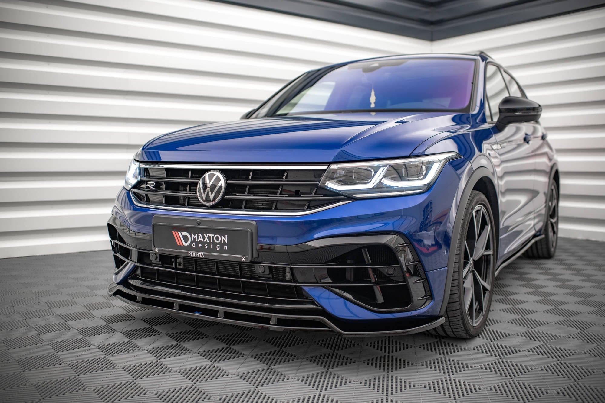 Prelungire splitter bara fata Volkswagen Tiguan R R-Line Mk2 Facelift 2020- v2 - Maxton Design