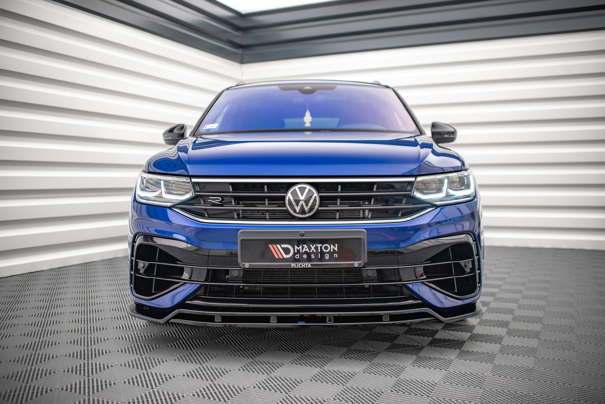 Prelungire splitter bara fata Volkswagen Tiguan R R-Line Mk2 Facelift 2020- v2 - Maxton Design