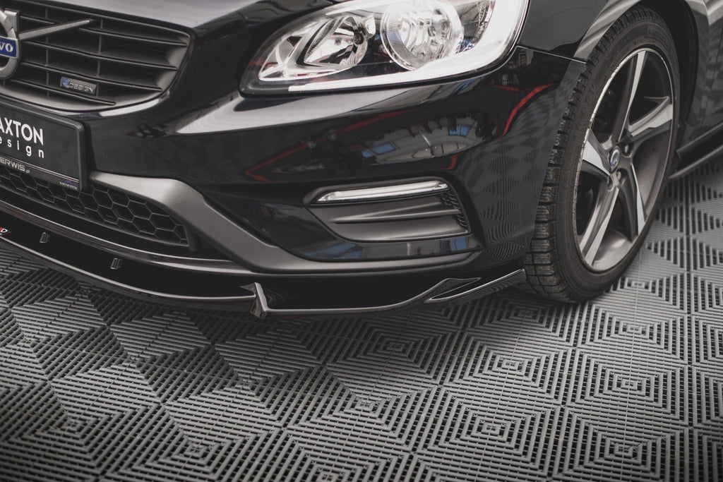 Prelungire splitter bara fata Volvo S60 R-Design Mk2 2014-2018 v3 - Maxton Design