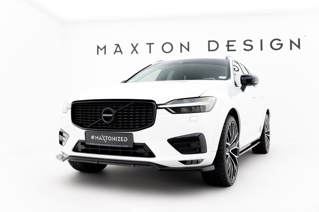 Prelungire splitter bara fata Volvo XC60 Mk2 R-Design 2017- v1 - Maxton Design