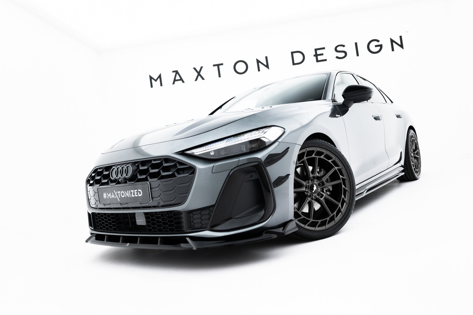 Prelungire splitter bara fata Audi A5 S-Line S5 Sedan Avant B10 2024- v2 - Maxton Design