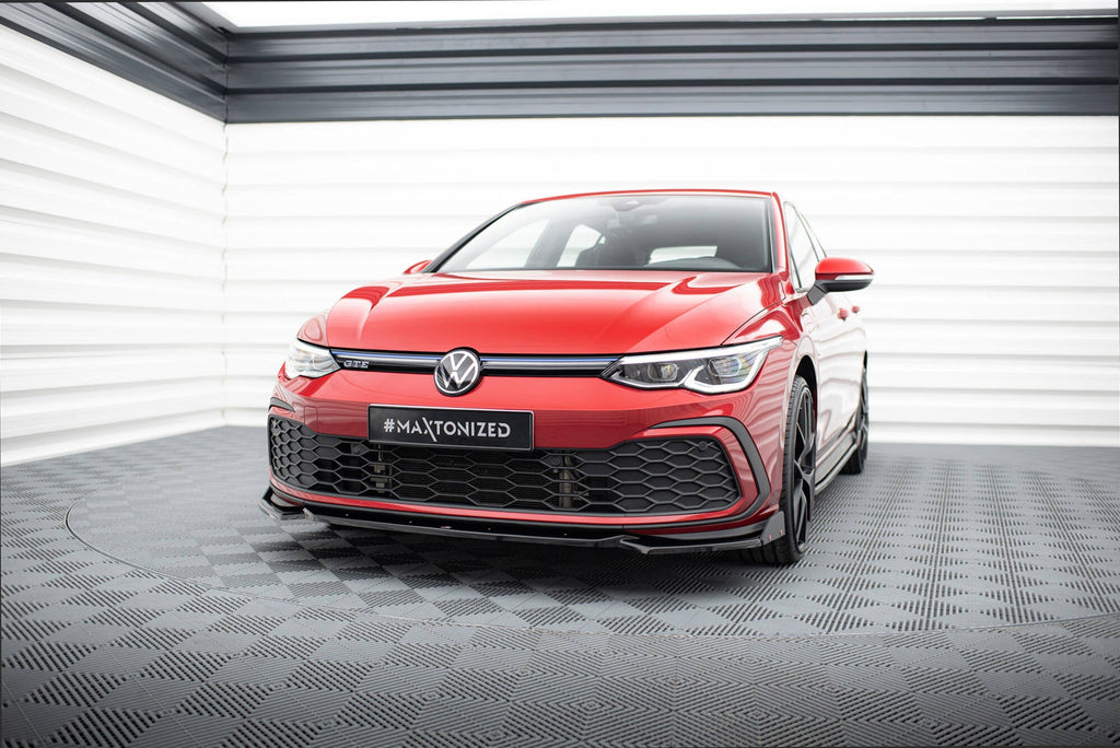 Prelungire splitter bara fata si flapsuri Volkswagen Golf 8 GTI 2020- v4 - Maxton Design