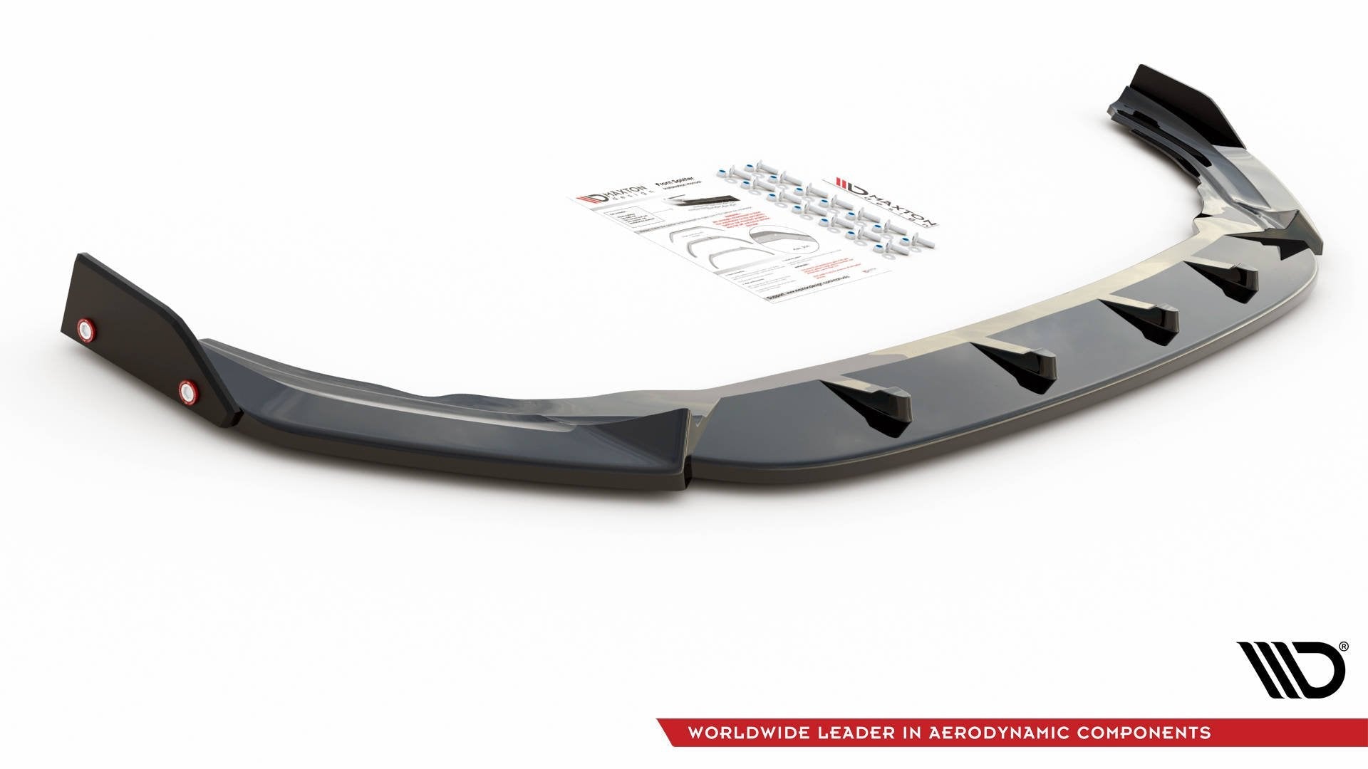 Prelungire splitter bara fata si flapsuri Volkswagen Golf R Mk8 2020- v25 - Maxton Design