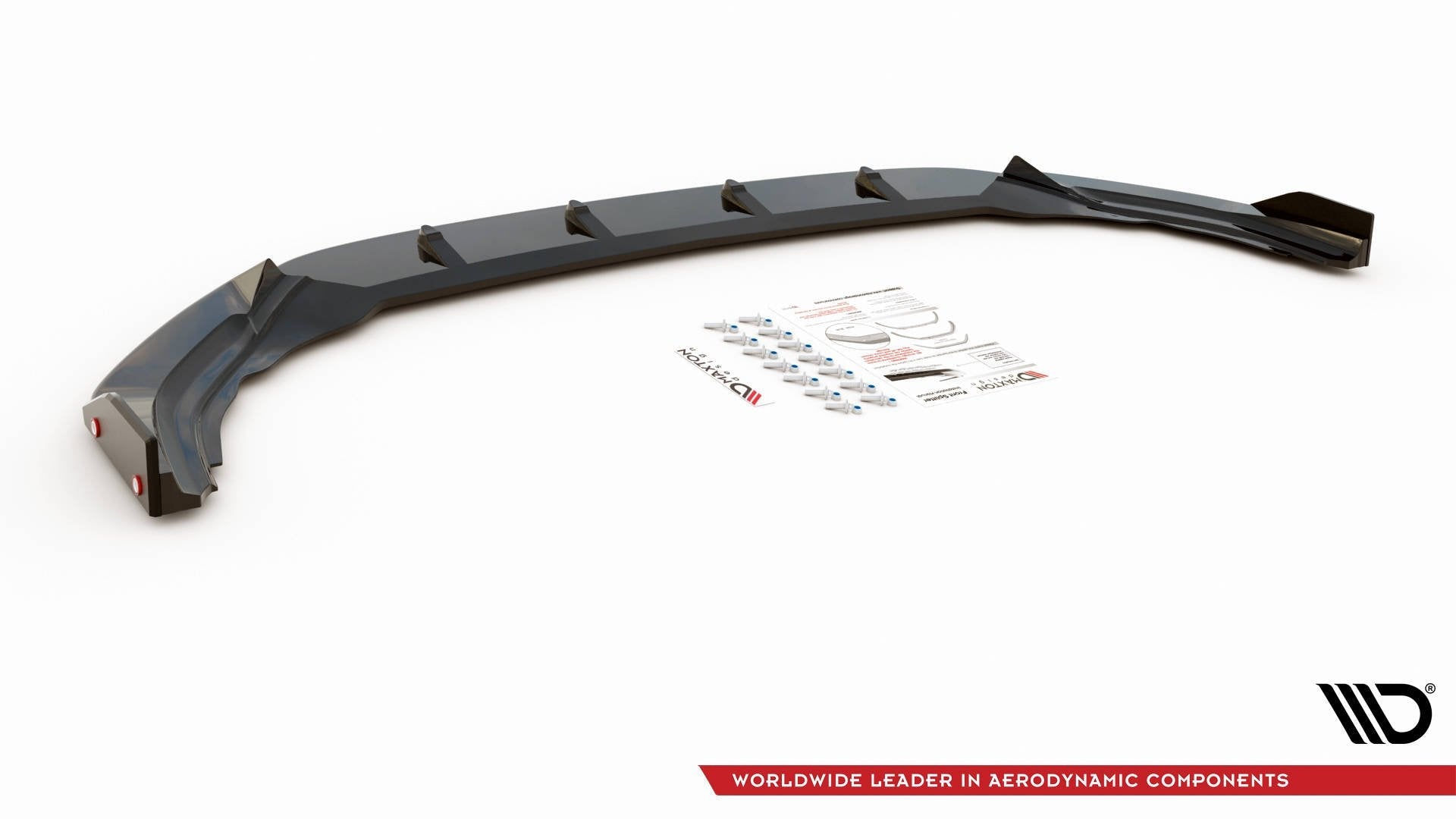 Prelungire splitter bara fata si flapsuri Volkswagen Golf R Mk8 2020- v25 - Maxton Design