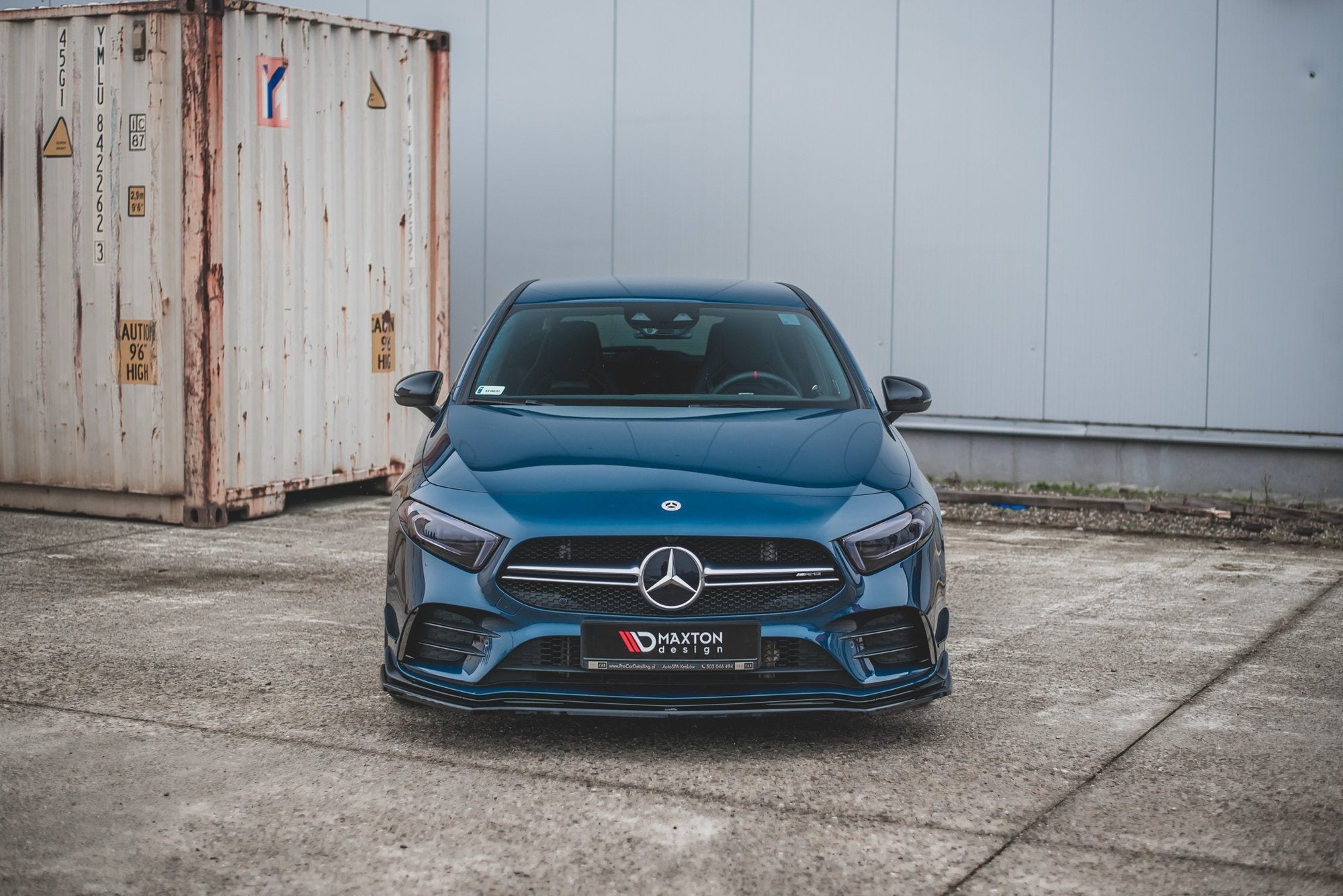 Prelungire splitter bara fata Mercedes A Class W177 A35 AMG 2018- v2 - Maxton Design
