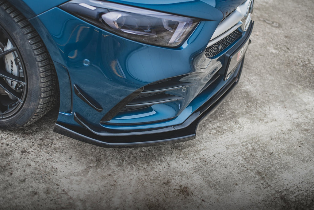 Prelungire splitter bara fata Mercedes A Class W177 A35 AMG 2018- v2 - Maxton Design