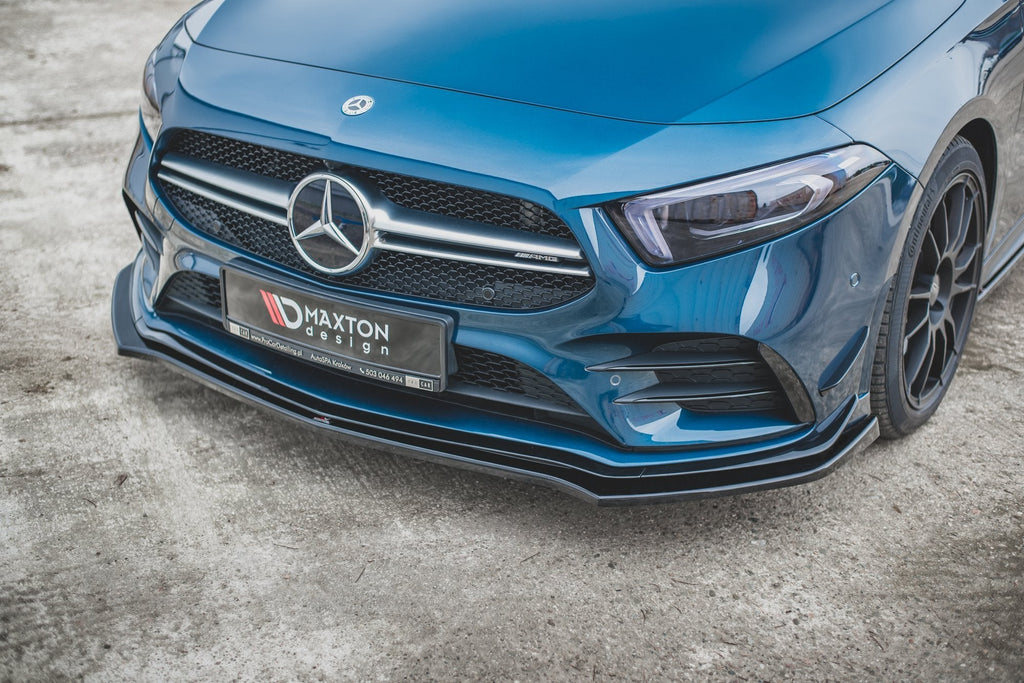 Prelungire splitter bara fata Mercedes A Class W177 A35 AMG 2018- v2 - Maxton Design