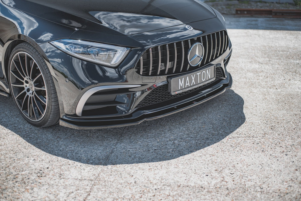 Prelungire splitter bara fata Mercedes CLS C257 AMG-Line 2018- v2 - Maxton Design
