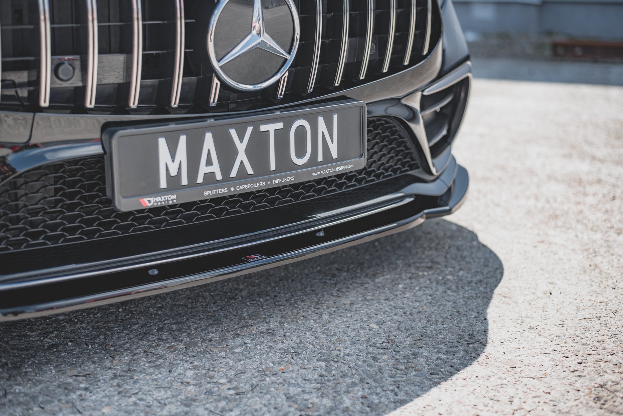 Prelungire splitter bara fata Mercedes CLS C257 AMG-Line 2018- v2 - Maxton Design