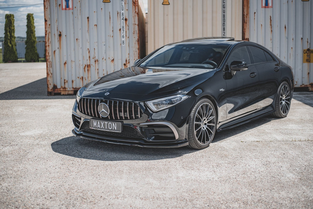 Prelungire splitter bara fata Mercedes CLS C257 AMG-Line 2018- v2 - Maxton Design