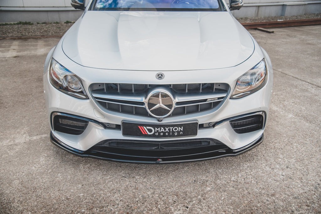 Prelungire splitter bara fata Mercedes E Class W213 S123 E63 Amg Estate Sedan 2017- v5 - Maxton Design