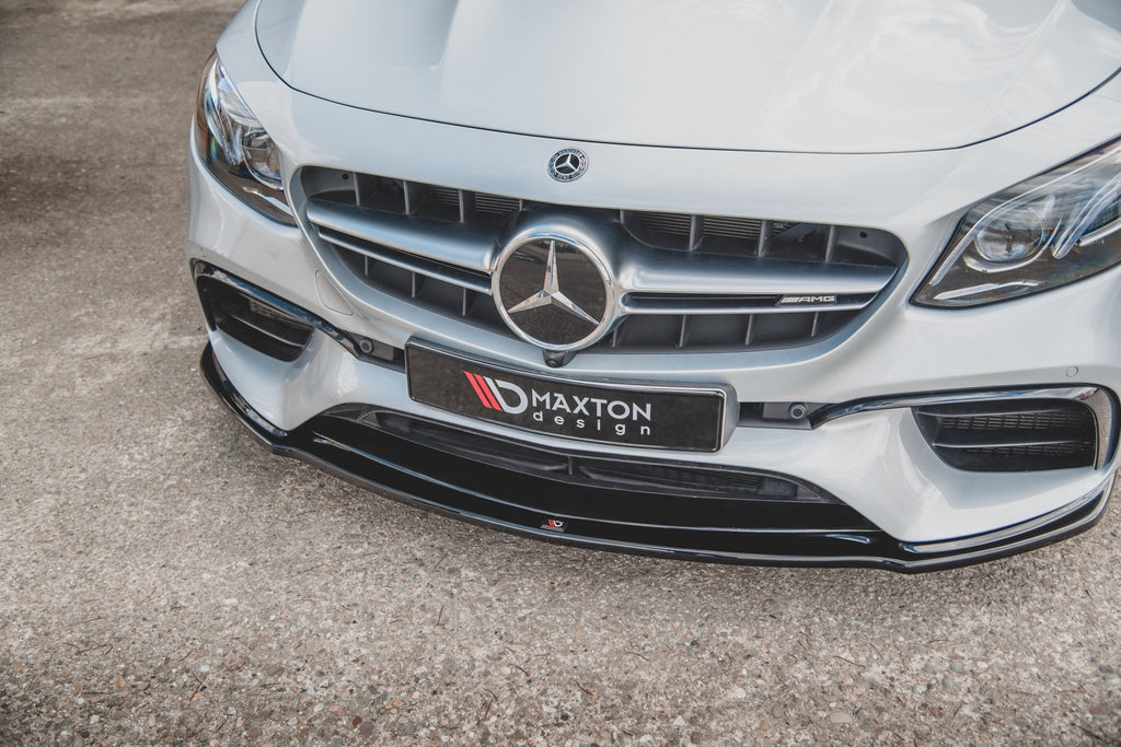 Prelungire splitter bara fata Mercedes E Class W213 S123 E63 Amg Estate Sedan 2017- v5 - Maxton Design