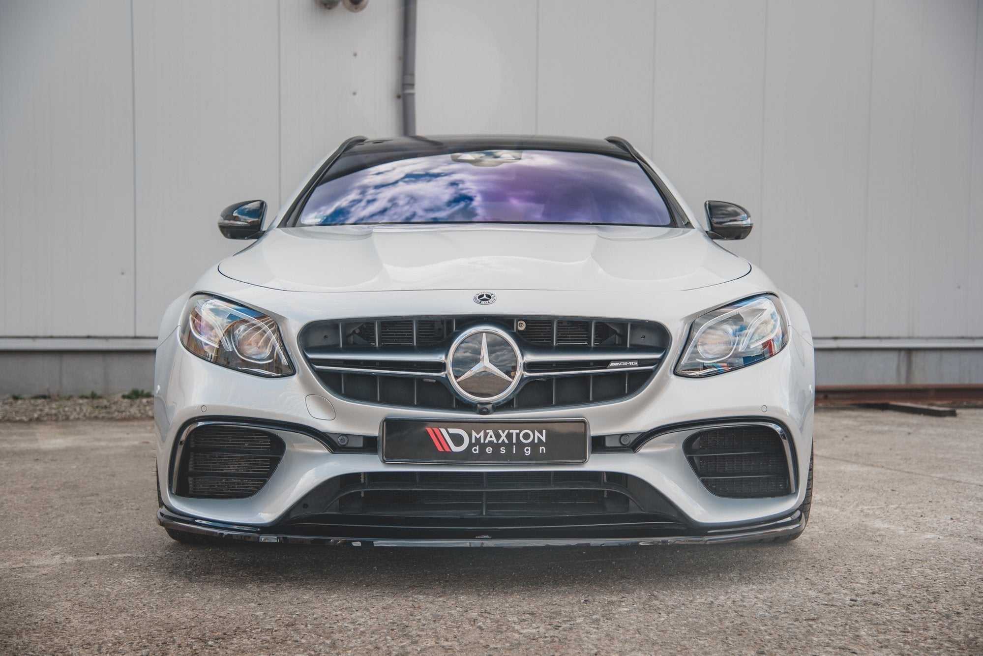 Prelungire splitter bara fata Mercedes E Class W213 S123 E63 Amg Estate Sedan 2017- v5 - Maxton Design
