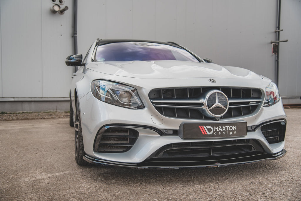 Prelungire splitter bara fata Mercedes E Class W213 S123 E63 Amg Estate Sedan 2017- v5 - Maxton Design