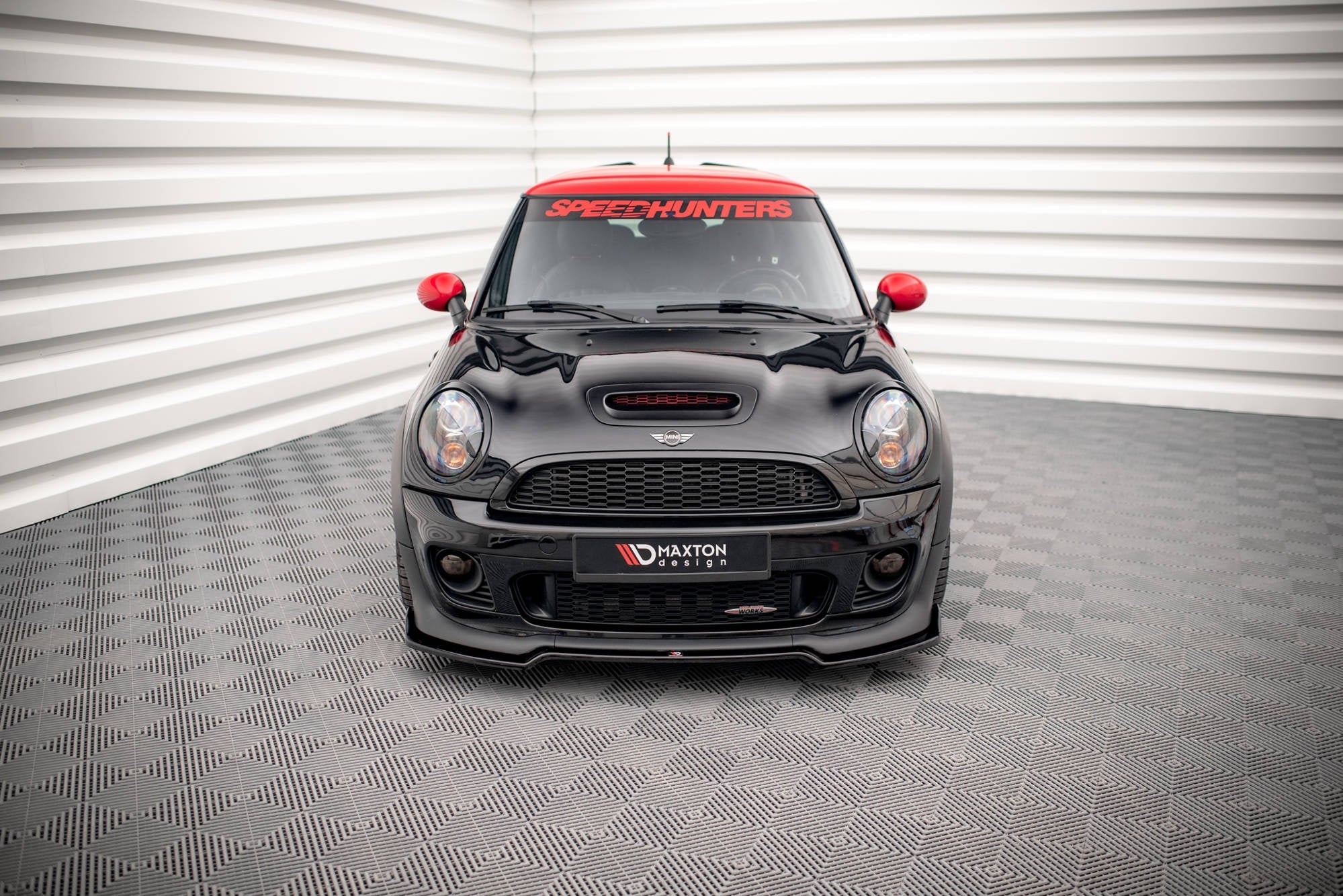 Prelungire splitter bara fata Mini Cooper John Cooper Works R56 2006-2010 v5 - Maxton Design